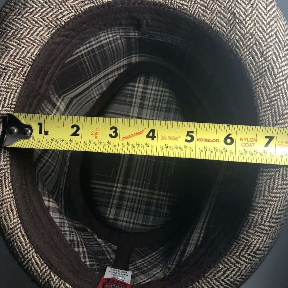 San Diego Hat Co. Men’s Herringbone Fedora Hat - Picture 9 of 10
